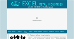 Desktop Screenshot of excelmetal.in